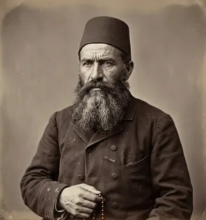 Imagined illustration for the dossier of Hüseyin Fikri Efendi; not a historical likeness