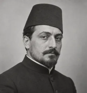 Imagined illustration for the dossier of Yusuf Misak Efendi; not a historical likeness