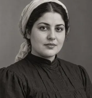 Imagined illustration for the dossier of Hatice Hanım; not a historical likeness